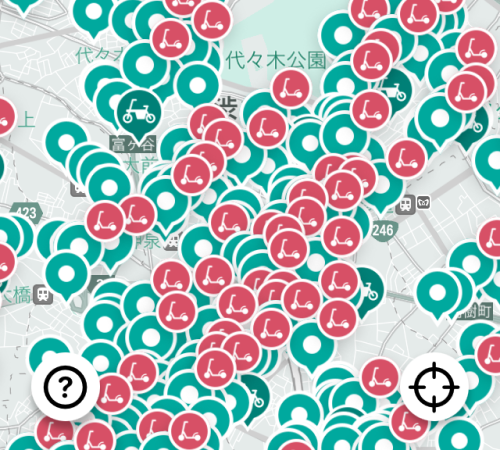 「LUUP」電動キックボードシェアアプリポート