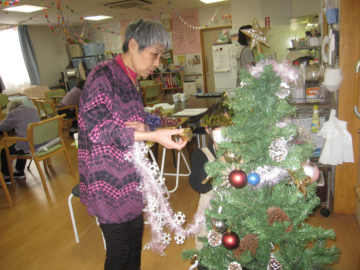 クリスマス飾り 小規模多機能 ガーデンコートちはら台ブログ