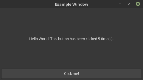 button clicked 5 times