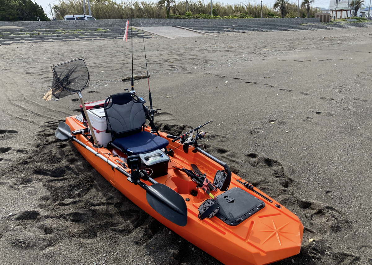 (1月18～19日引き取り限定)釣りカヤック(2馬力対応) 分割カヤック＋エレキとゴムボ＋2馬力を比較 - 釣り超初心者の釣り奇行