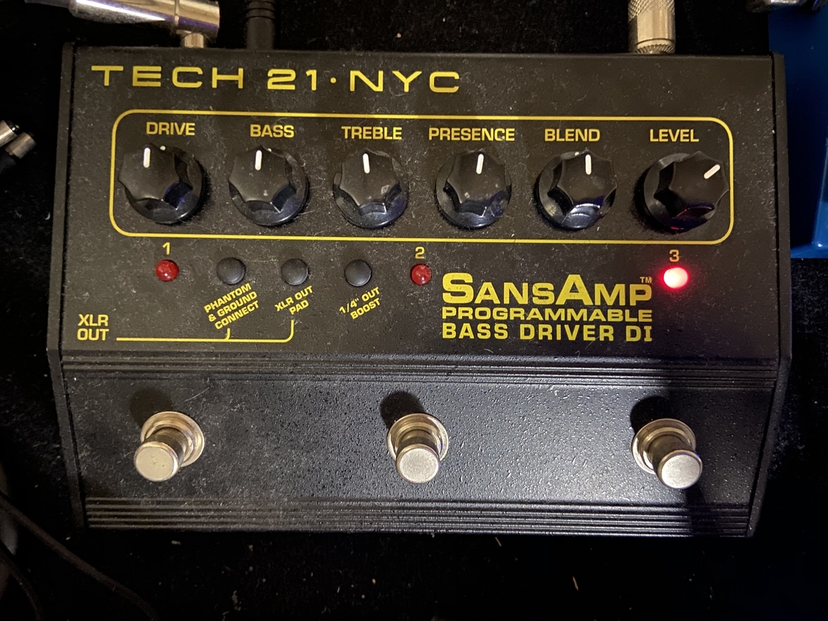 ベース】使いやすさ抜群の最強プリアンプ『TECH21/SansAmp Bass Driver
