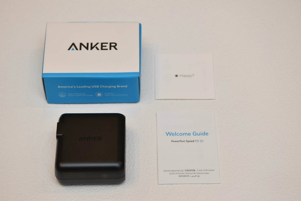 macbook proの充電器〕Anker PowerPort Speed 1 PD30をレビュー