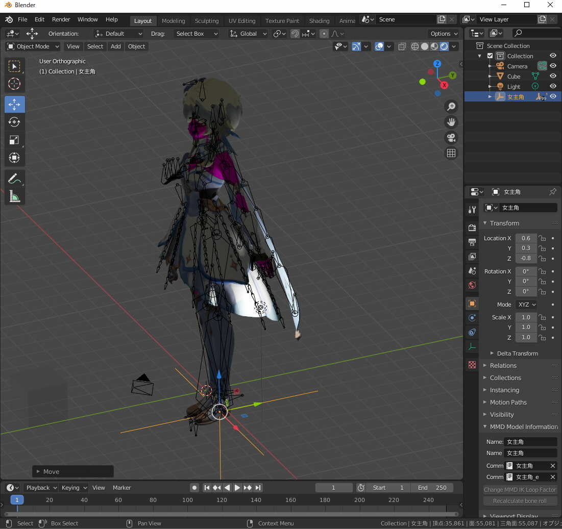 原神 Mmdモデル配布 少し追加 げろみ日記