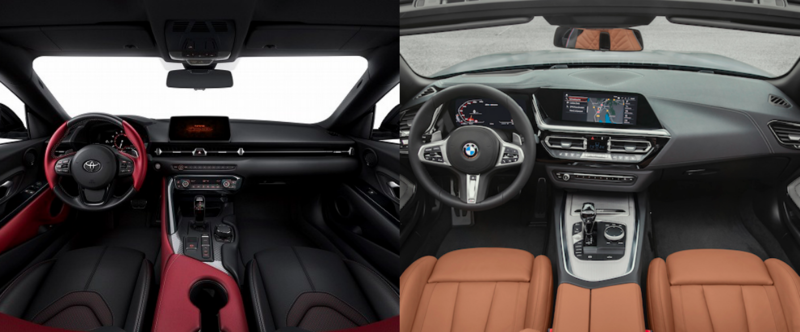 スープラ VS BMW Z4 インテリア比較