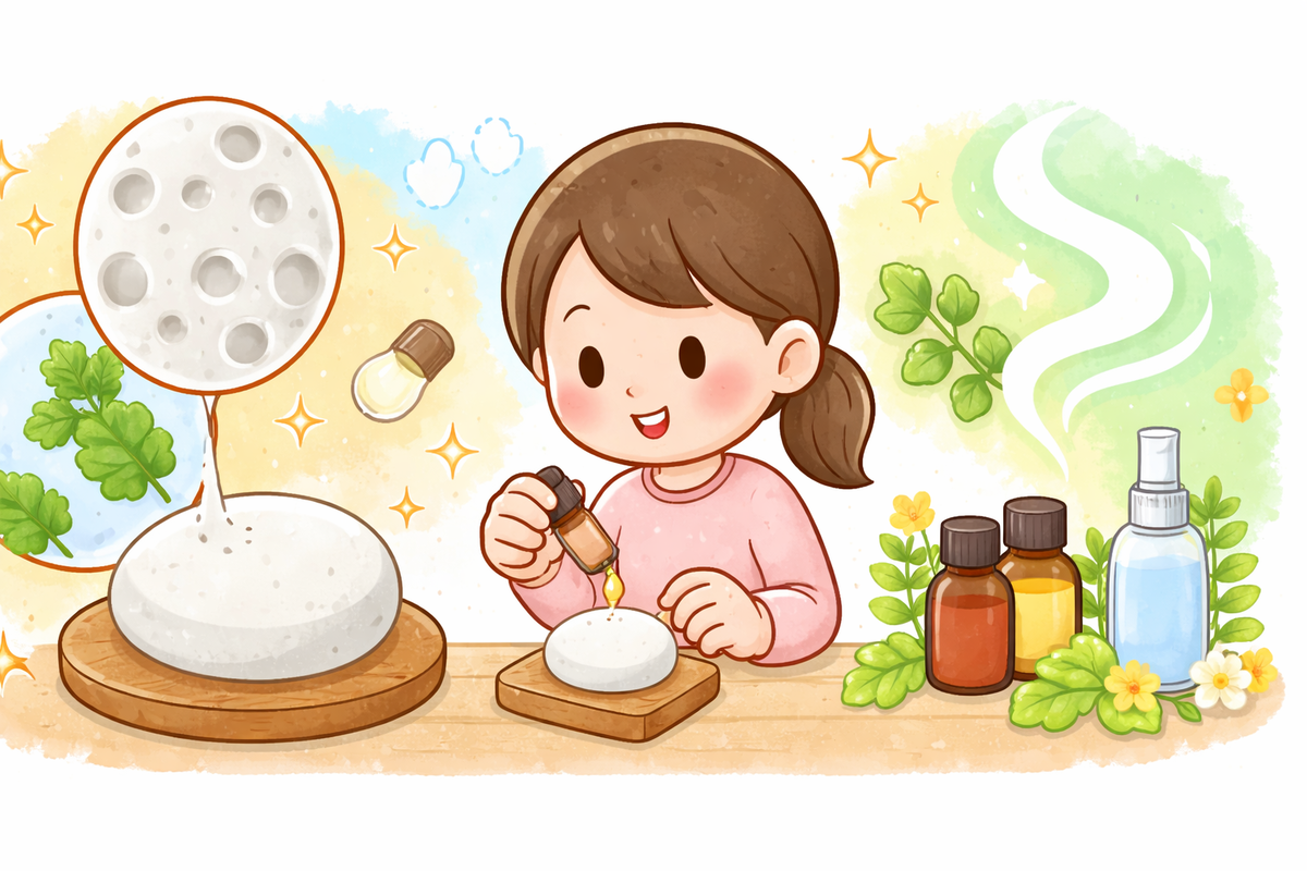 アロマストーンの仕組みはどうなっているのかを最初に知っておこうのイラスト