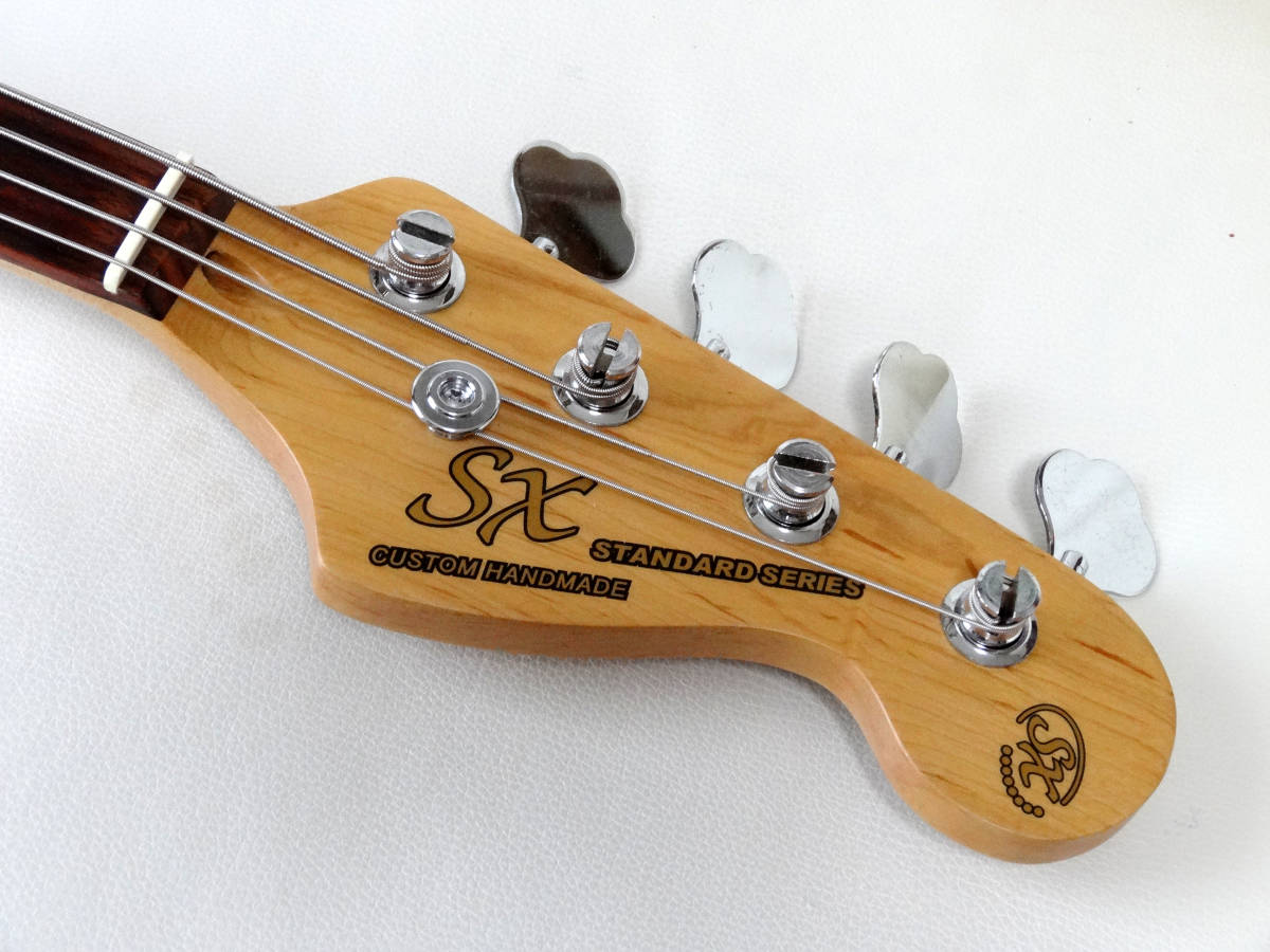SX STANDARD SERIES CUSTOM HANDMADE ベース SX Standard Series Custom Handmade Bass Black - Kaj's Guitar