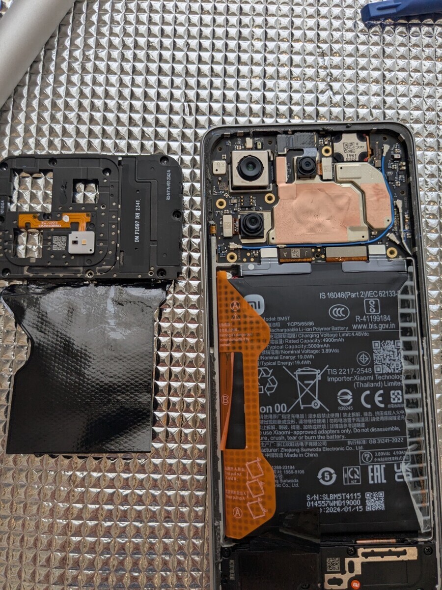 xiaomi poco x6 pro の電池交換 - gikoha's blog