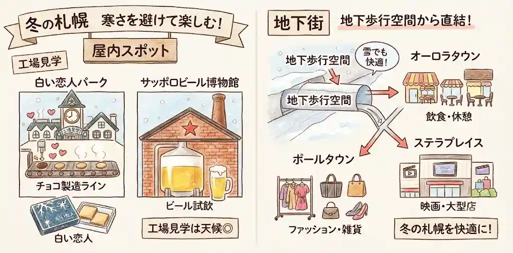 札幌旅行でやることない冬の寒さを乗り切る屋内スポット