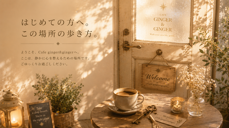 はじめての方へ。この場所の歩き方。