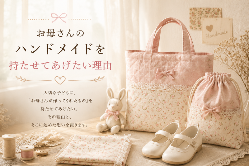 お母さんのハンドメイドを持たせてあげたい理由