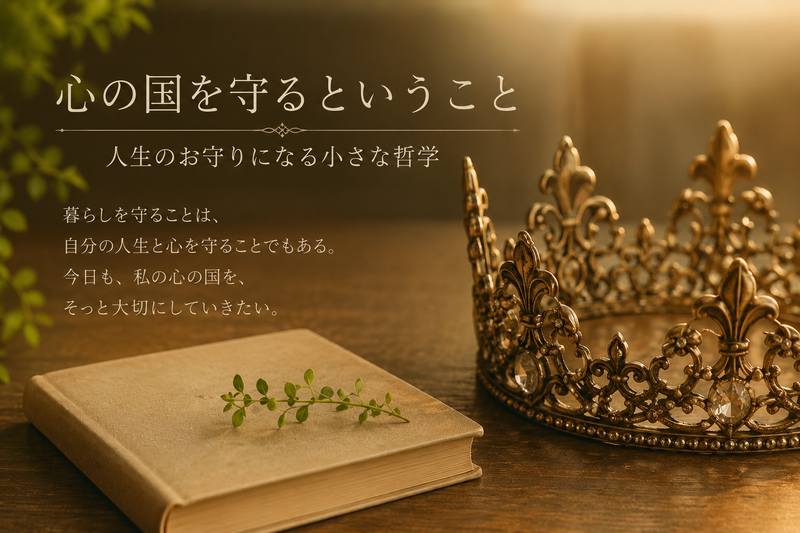 心の国を守るということ｜人生のお守りになる小さな哲学
