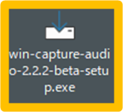 ダウンロードしたexeを起動
