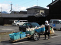 野菜の振り売り（鷹ヶ峰）