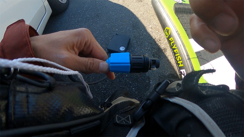 サップの空気入れに便利な バルブアダプター！ 釣り人 ジラフ