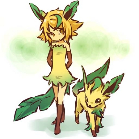 個別 リーフィア擬人化 の写真 画像 ポケモン擬人化 Glacial S Fotolife