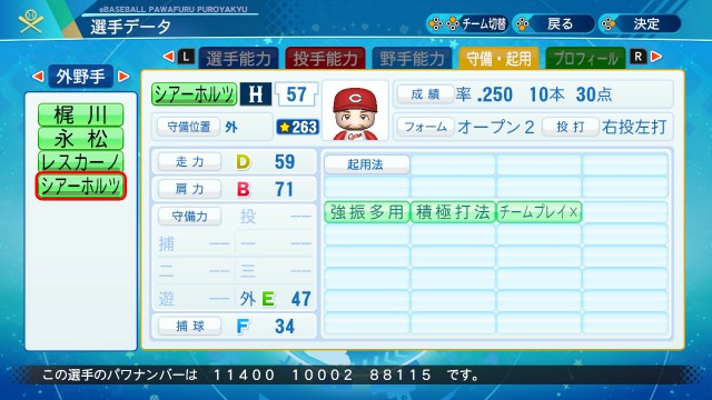 ネイト・シアーホルツ【パワプロ2020】 パワプロのやつ