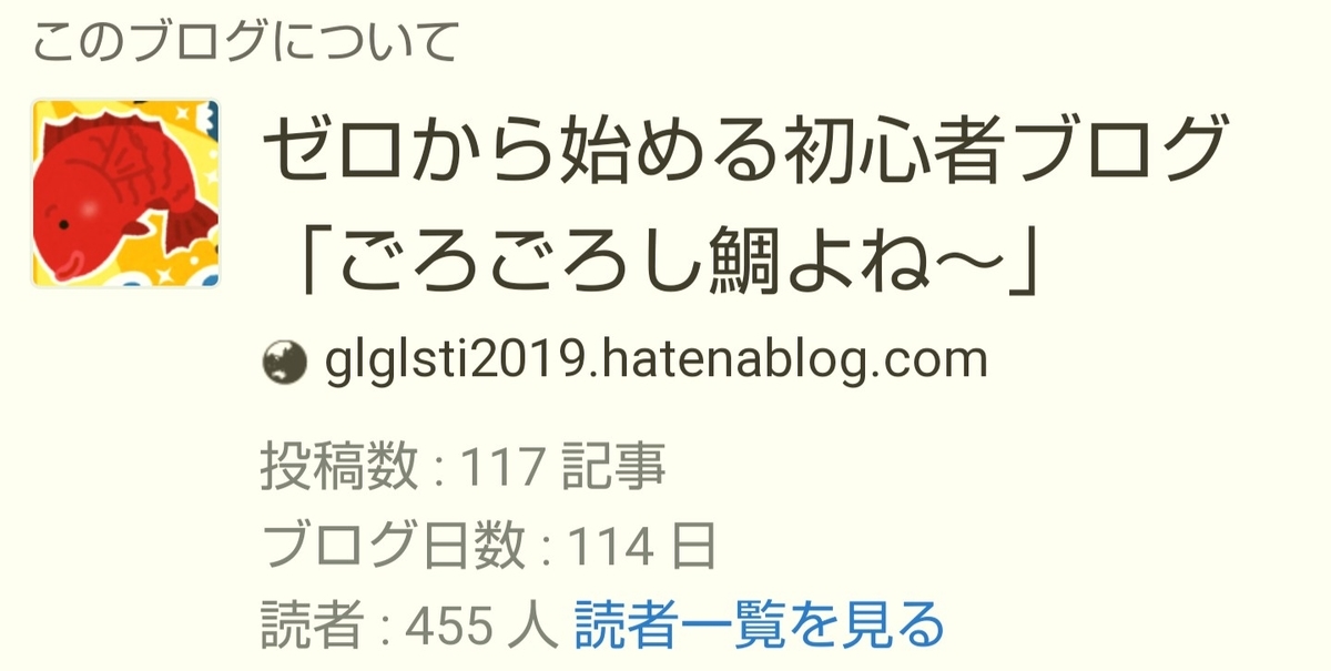 f:id:glglsti2019:20191019103123j:plain はてなブログ(無料版)初心者の五ヶ月目(十九週目)のブログの概要