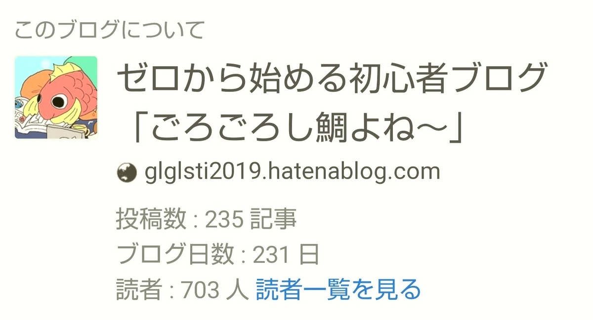 f:id:glglsti2019:20200531082516j:plain はてなブログ(無料版)初心者の十ニヶ月目(五十二週目)のブログ概要
