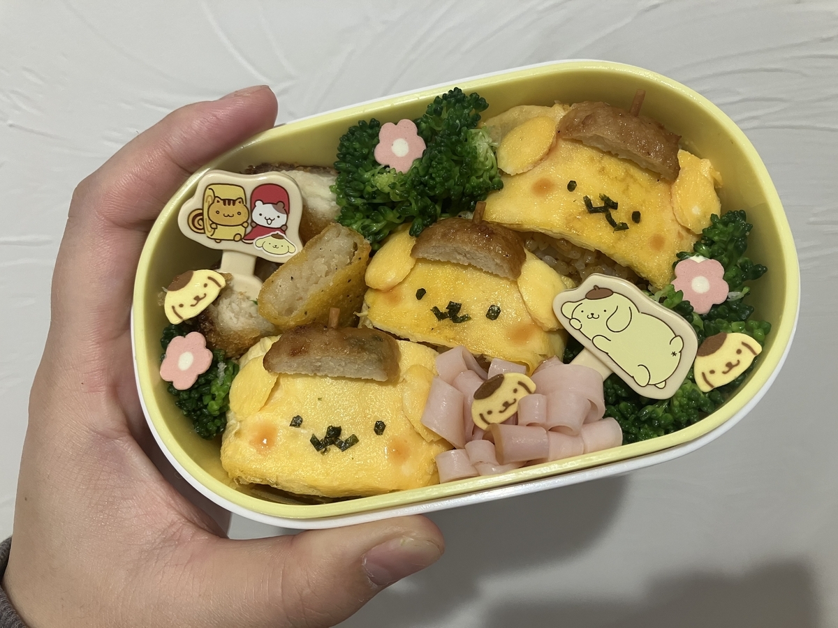 年中最後のお弁当！ポムポムプリン弁当の作り方と工夫ポイント 