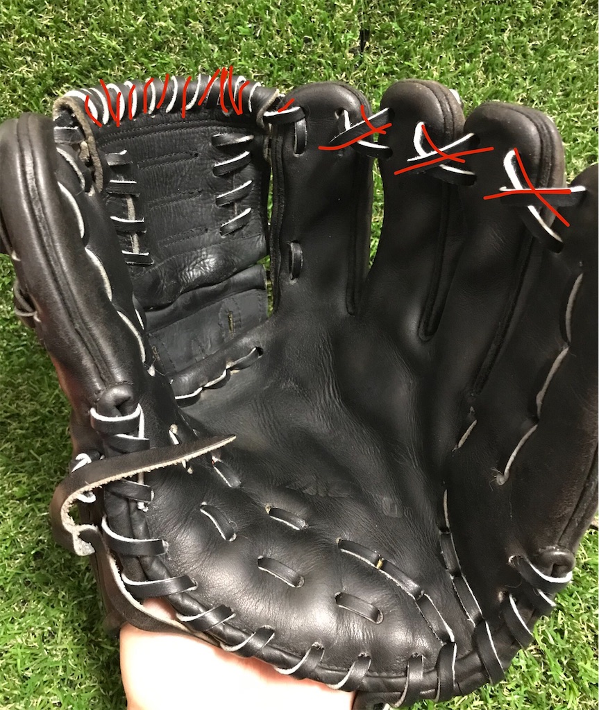 全紐交換、全レース交換！効率的な交換手順とは、、？ - 野球グローブ