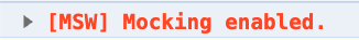 MSW Mocking enabled.