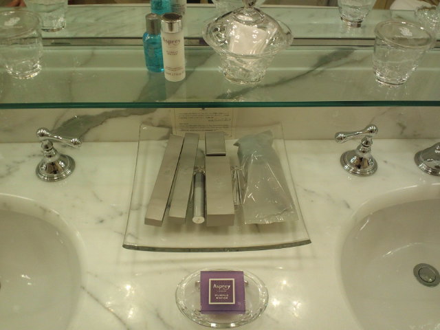 リッツカールトン大阪 クラブフロア アメニティ