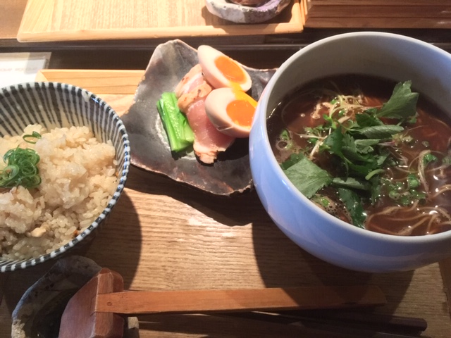 牡蠣そばBLACK@東心斎橋 ゑぽっく