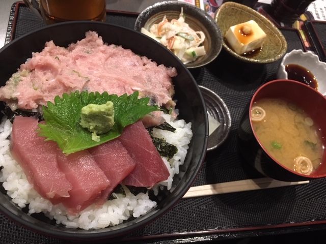 ネギトロまぐろ丼@長堀橋 かわはち屋