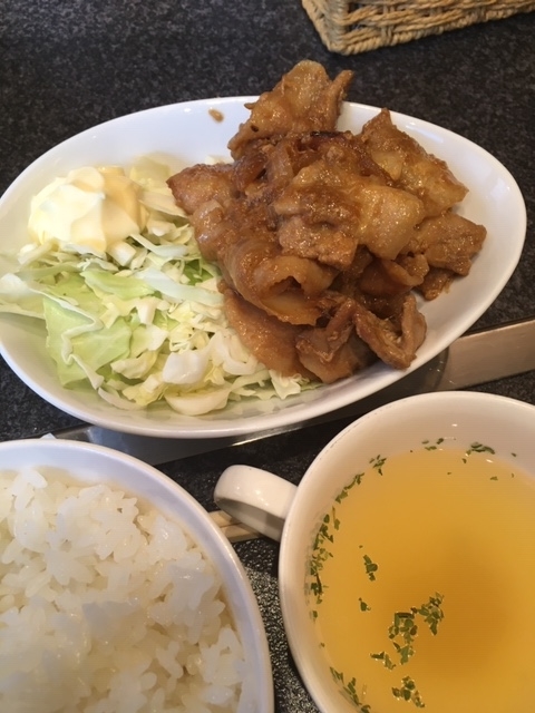 豚肉の生姜焼き定食@長堀橋　オコノミ