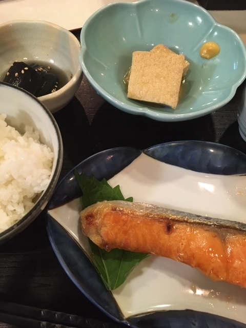 塩鮭定食@東心斎橋　食彩のぐち