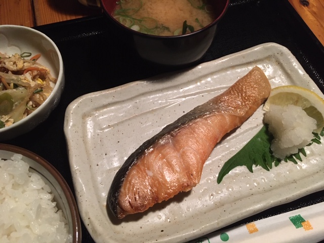 秋鮭定食@東心斎橋　由庵