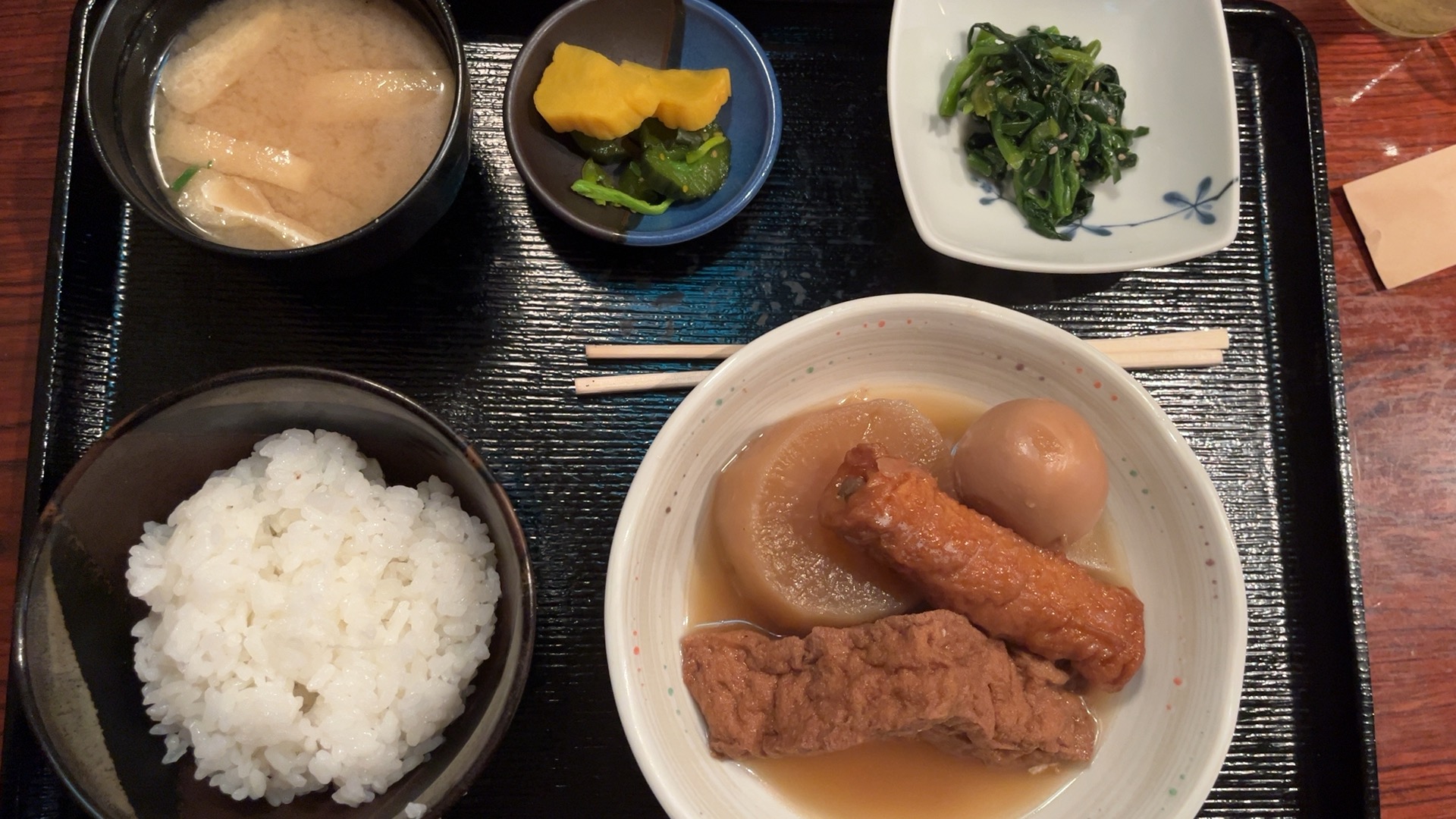 おでん定食@東心斎橋　CURVAさかゑ