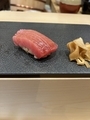 マグロのトロ@ 梅田 鮨 個室 みや川