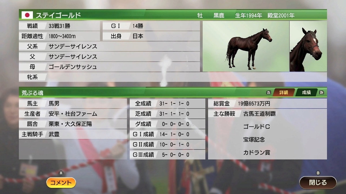 ウイポ9 ウイニングポスト9 2020 (その11) - アラフォーおっさんのゲームと酒の