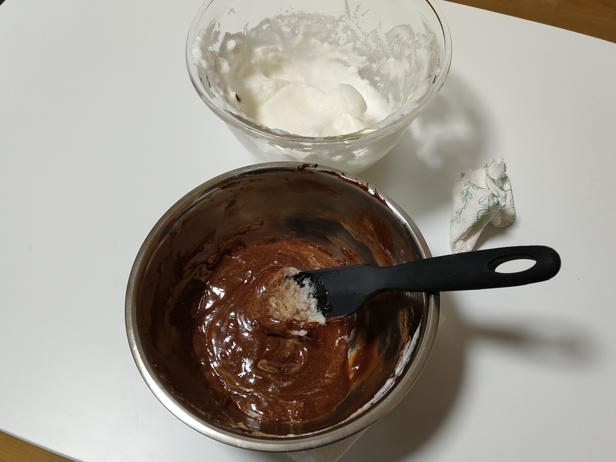 チョコ生地 Beforeの画像