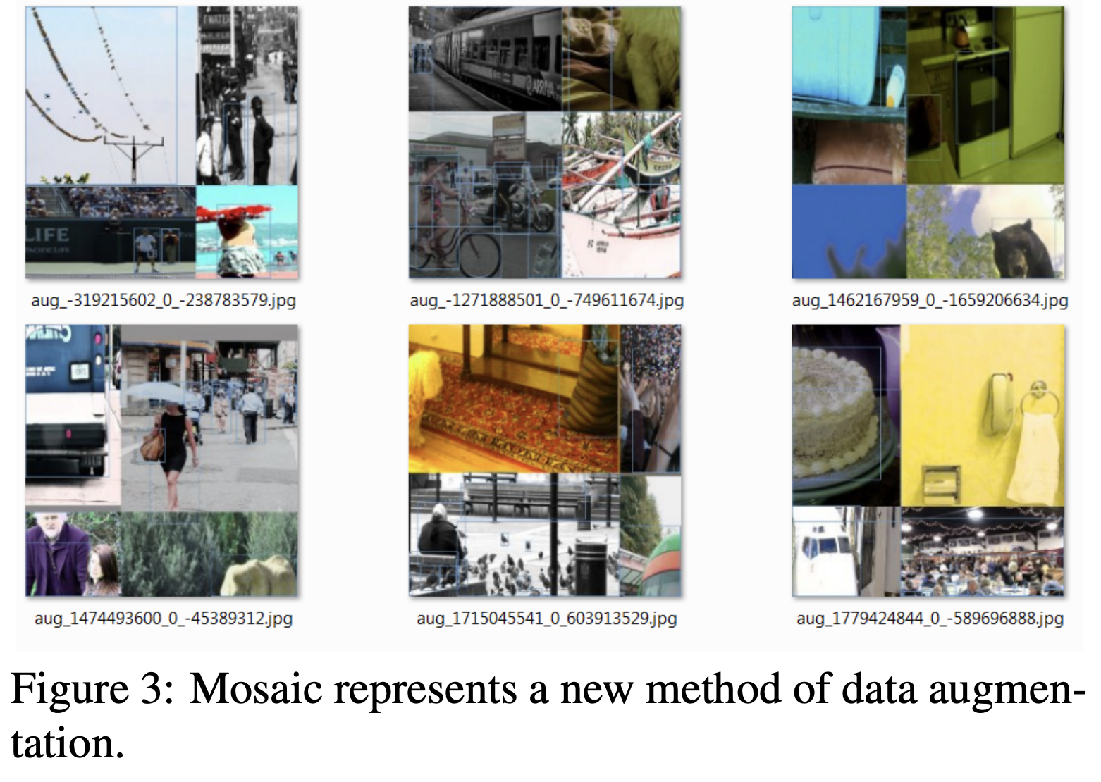 図8. Mosaicを適用した画像の一例（論文[1] Figure3を引用）