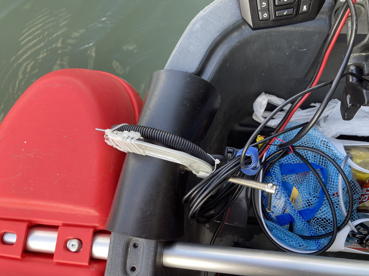 第5回 フロートボートへの魚群探知機の取付方法について（振動子 自作 