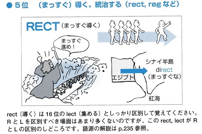 黄金の語根 第7位 Reg まっすぐにする 導く L Regere 語源の広場