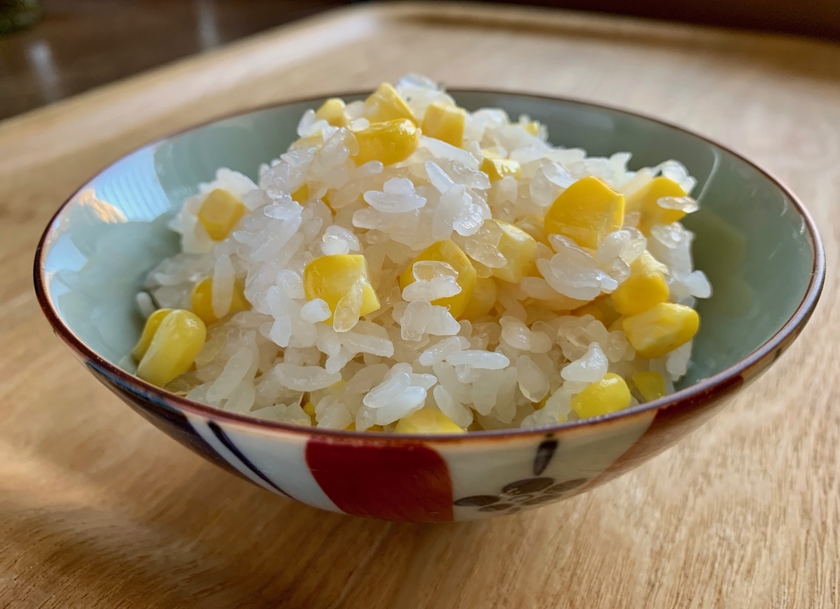 甘みが弾ける！とうもろこしご飯