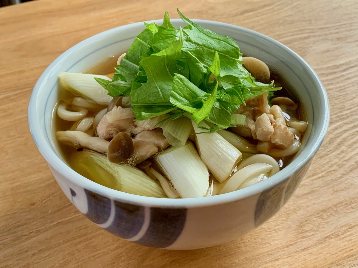 鶏と長ネギのうどん