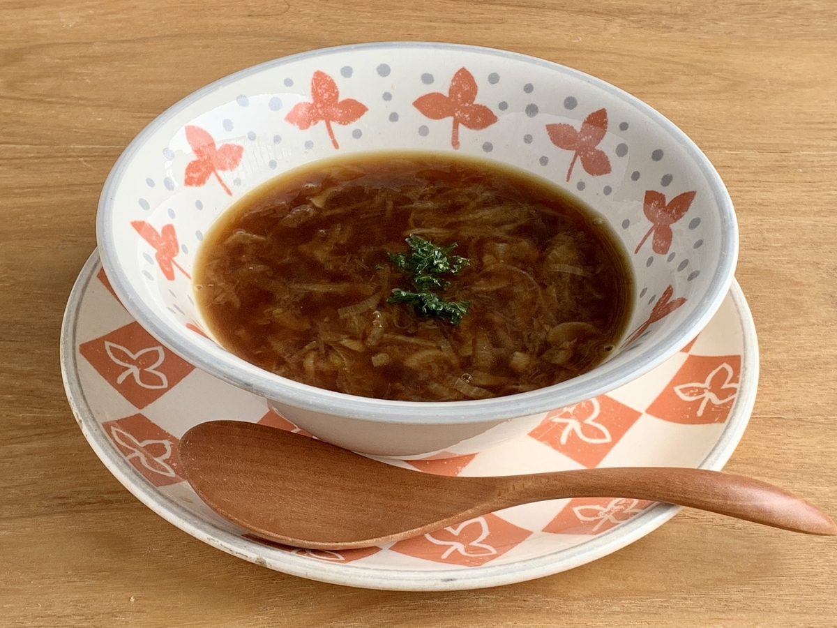 意外と簡単　飴色玉ねぎのスープ