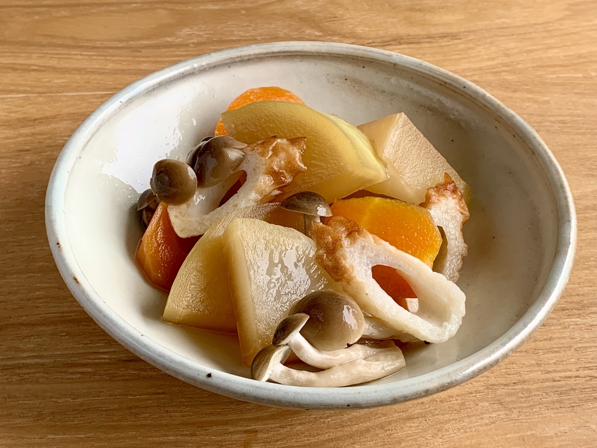 レンジで簡単　大根の煮物