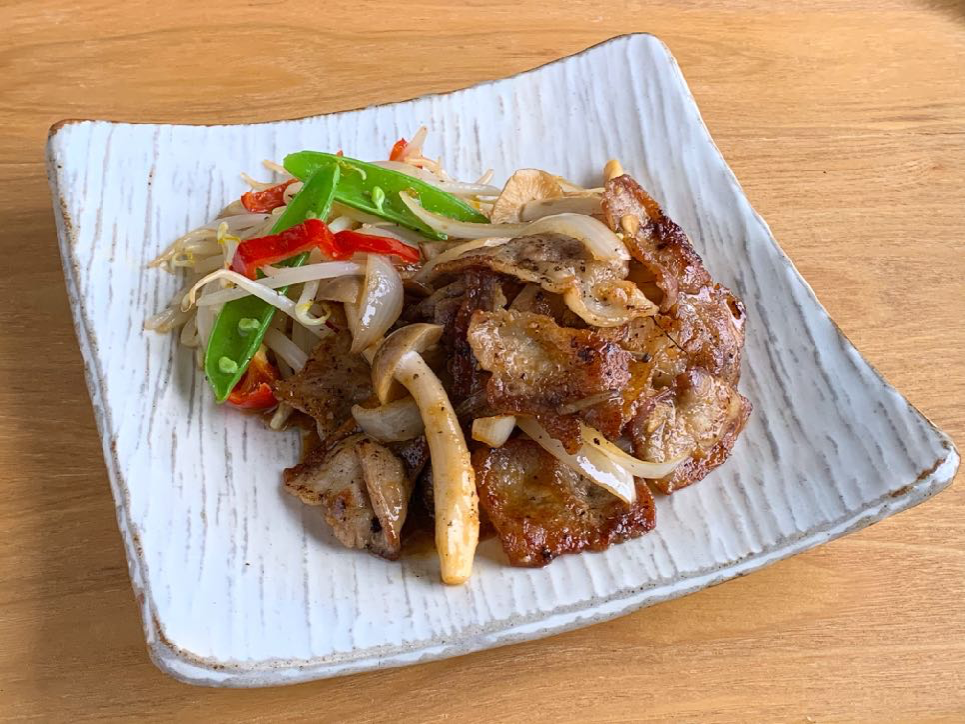 豚バラと玉ねぎのタレ焼き