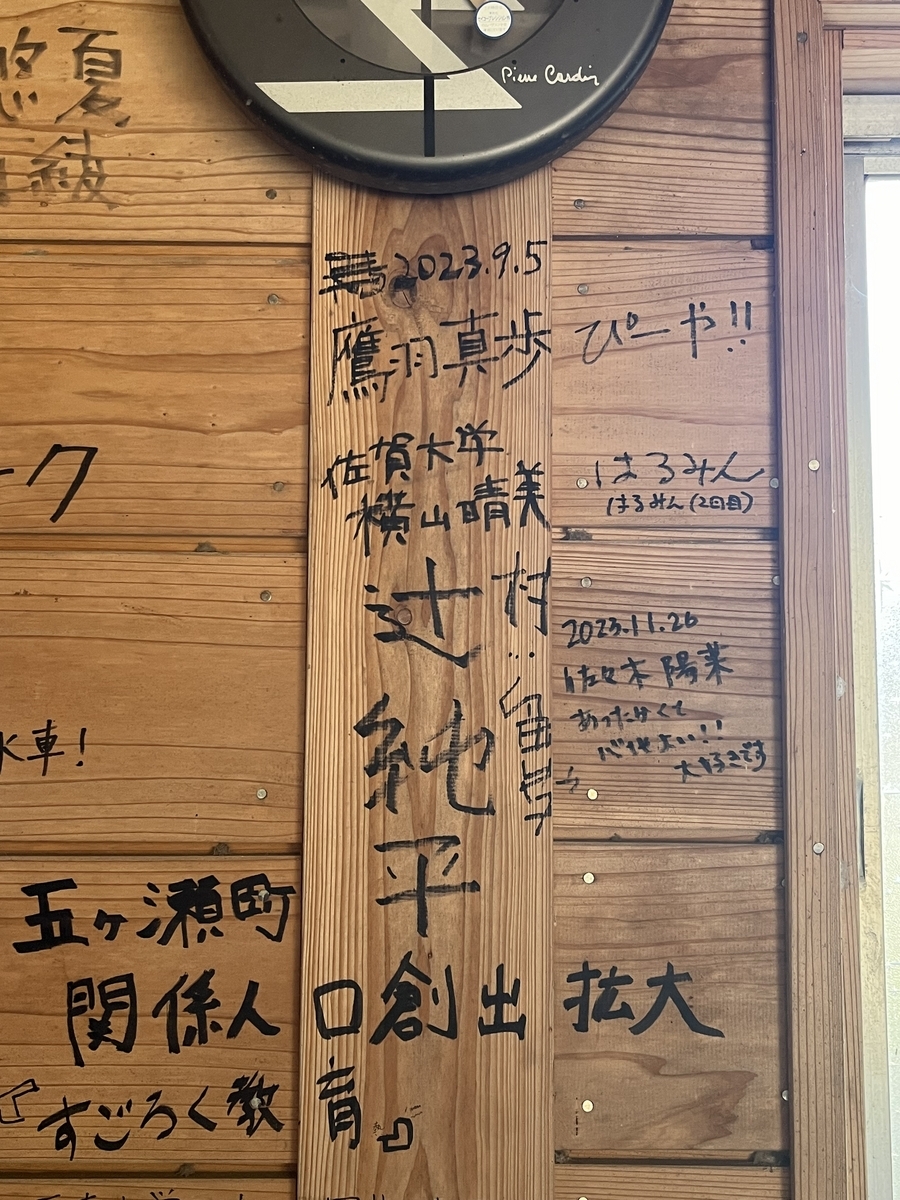 水の駅の訪問者の名前