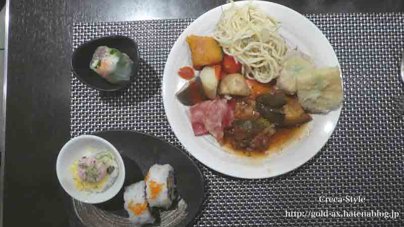 ホテル日航関西空港 ザ・ブラッスリーでブッフェのお料理