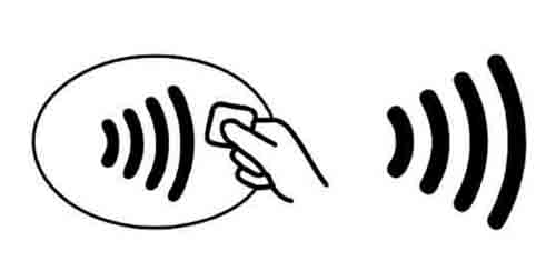 NFC 非接触決済 アメックス コンタクトレス 電波のマーク
