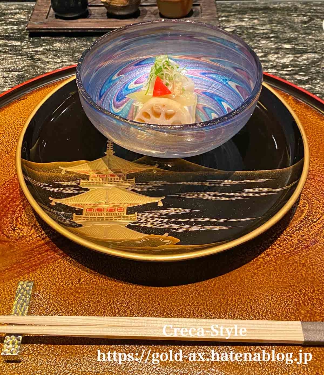 先付け 自家製の胡麻豆腐