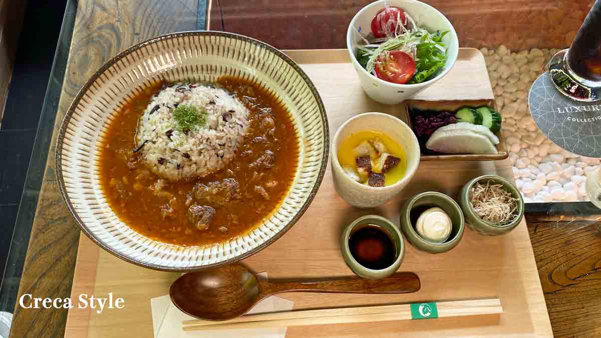 翠嵐ラグジュアリーコレクションホテル京都 茶寮 八翠 ビーフストロガノフ