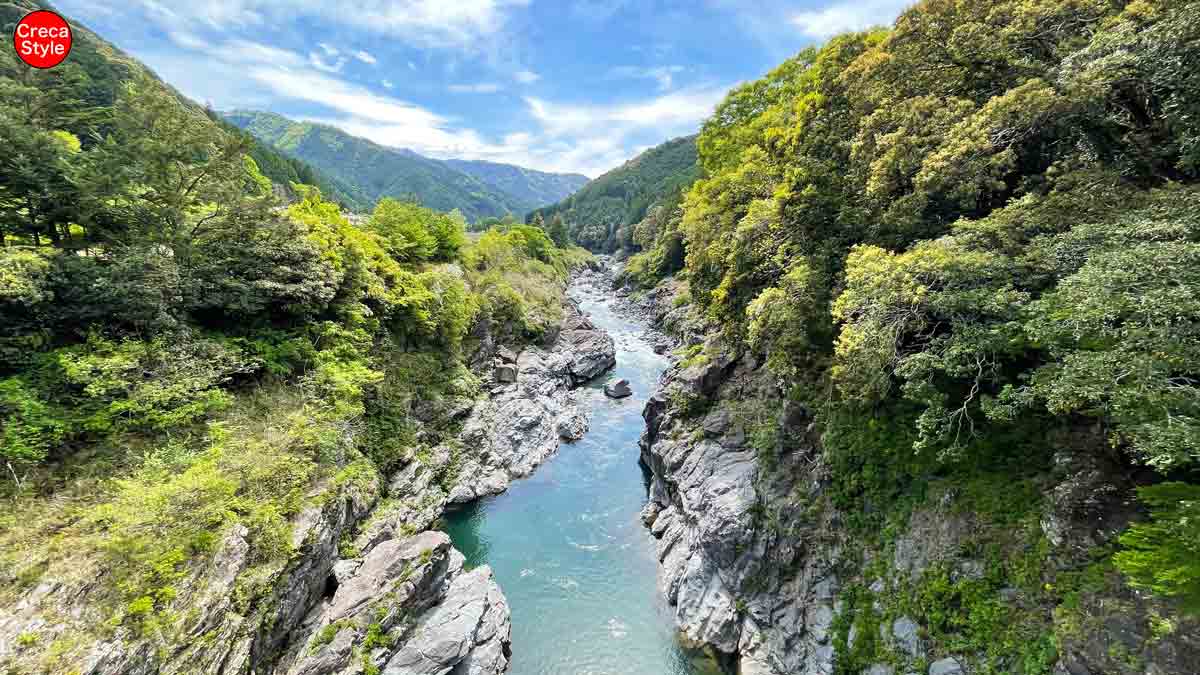 大台町 宮川の絶景 領内橋から