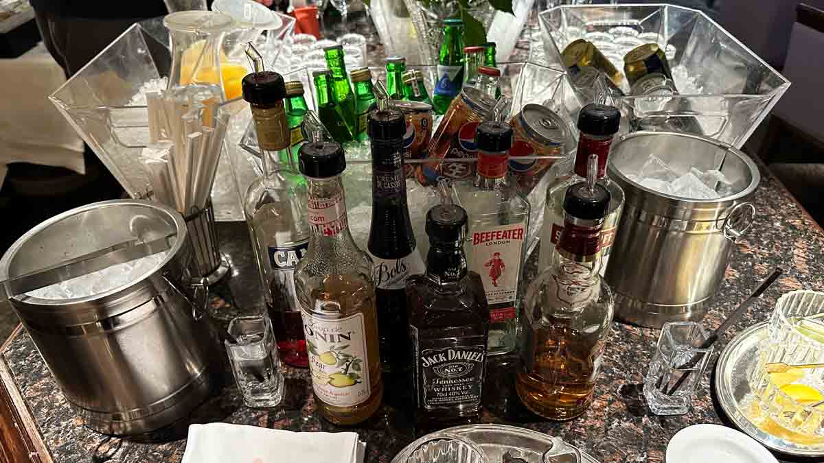 ウェスティンホテル大阪 エグゼクティブラウンジ アルコール類